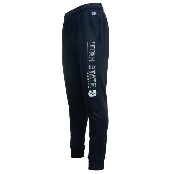 Utah State Aggies U-State Navy Fleece-Lined Joggers Champion